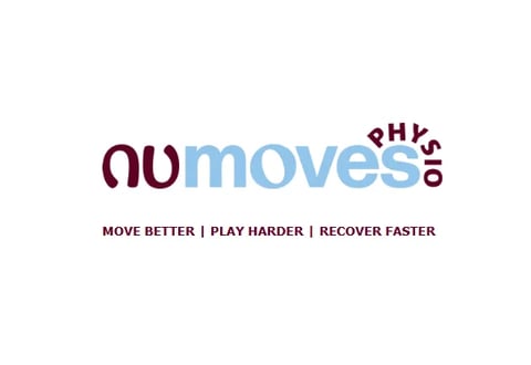 NUmoves logo with tagline Move Better Play Harder Recover Faster