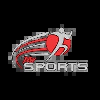 ARC Sports logo featuring a red and gray stylized running figure with motion lines